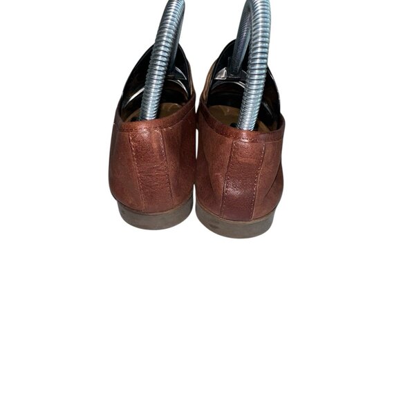 Lucky Brand Bejaz Women's 7 Slip On Brown Loafer Point Toe Flat Leather - Picture 4 of 9